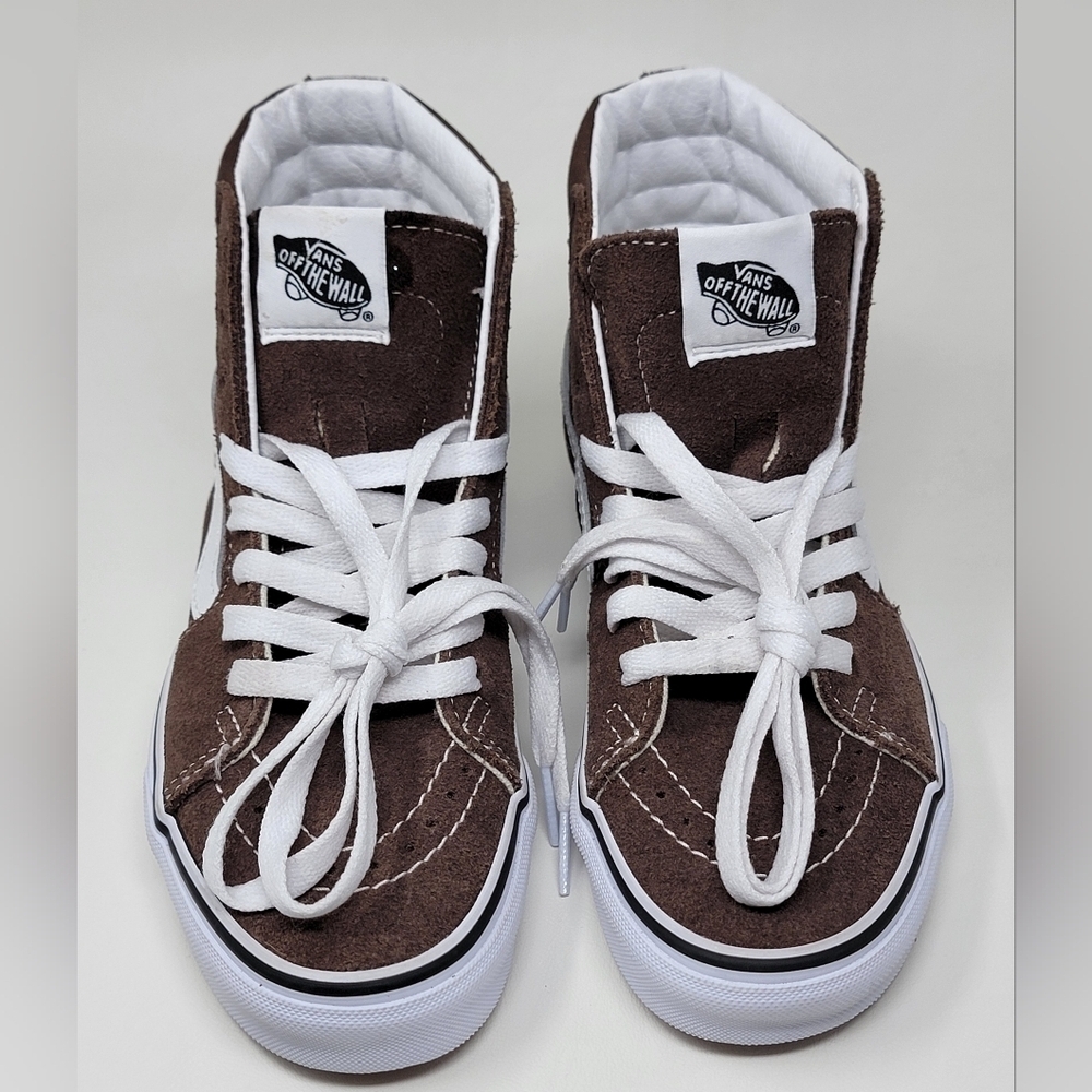 Vans Sk8 High Rain Drum Brown Sneakers  Unisex Mens Sz 4/Wnms 5.5 VN0A5JM8EE New - Picture 8 of 11